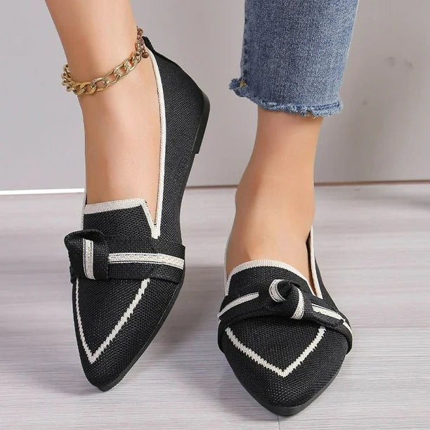 Pointed-Toe Ballet Flats