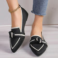 Pointed-Toe Ballet Flats