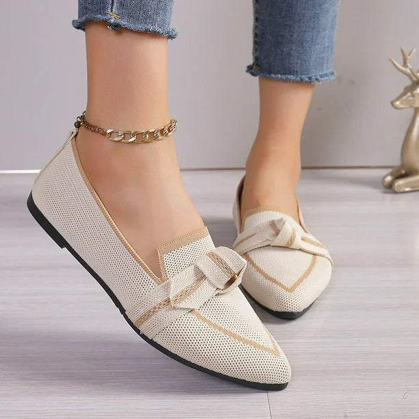 Pointed-Toe Ballet Flats