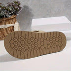 Retro Thick-Sole Half Slippers