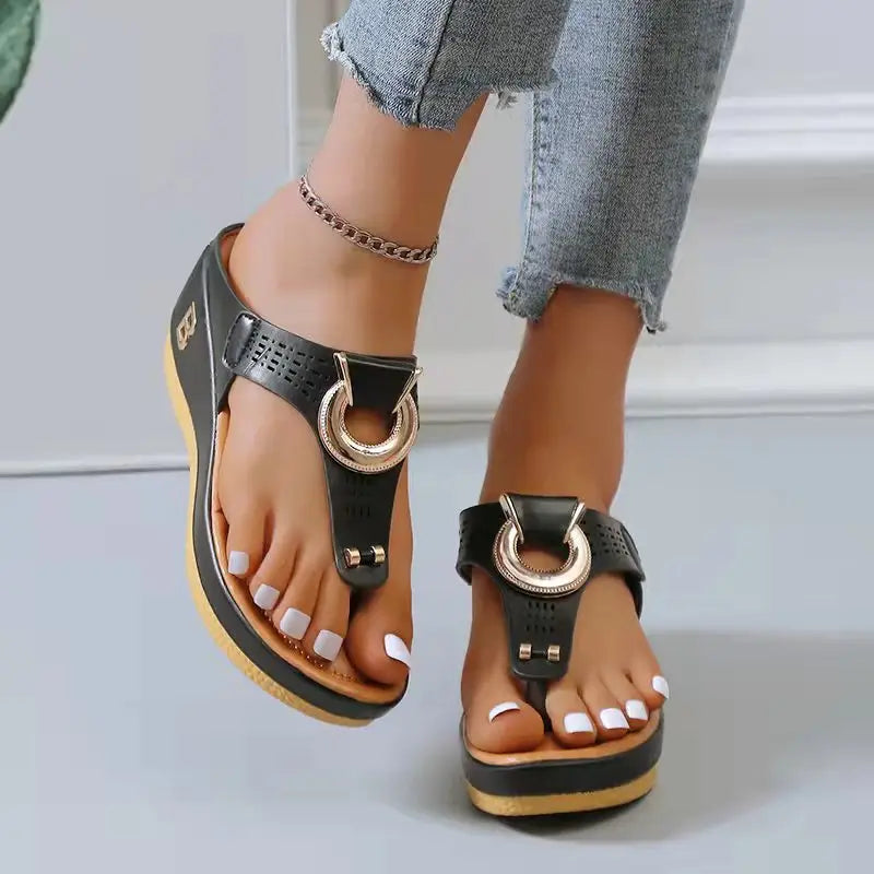 Ring Wedge Sandals