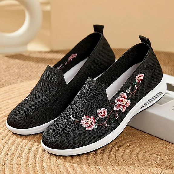 Spring Blossom Floral Slip-On Shoes