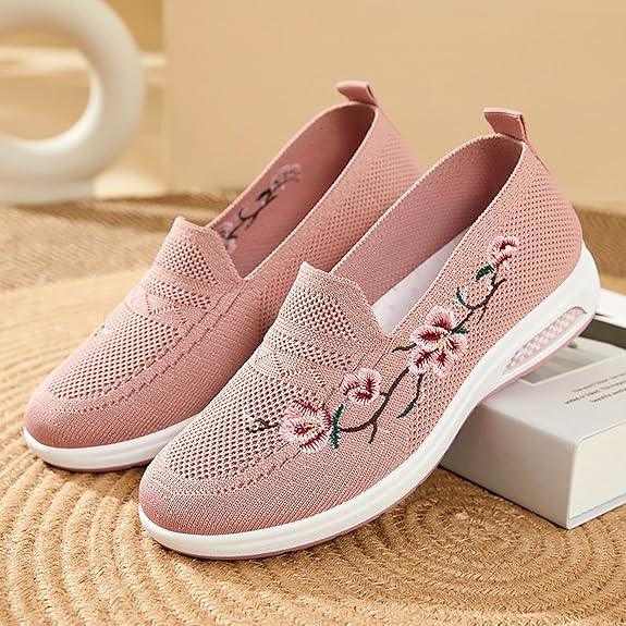 Spring Blossom Floral Slip-On Shoes