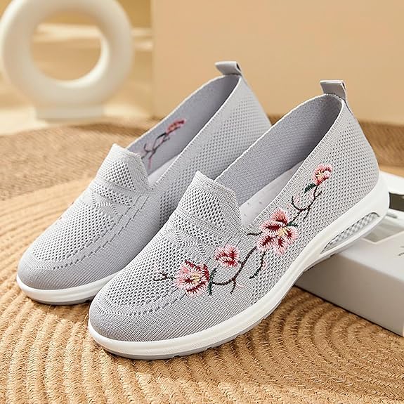 Spring Blossom Floral Slip-On Shoes
