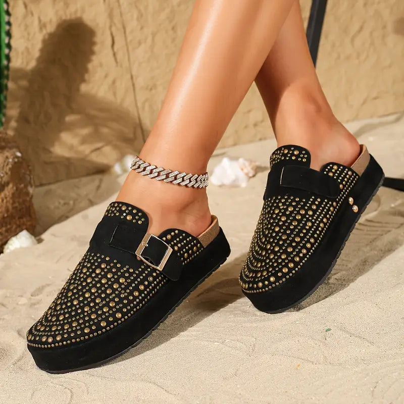 Starlit Buckle Clogs