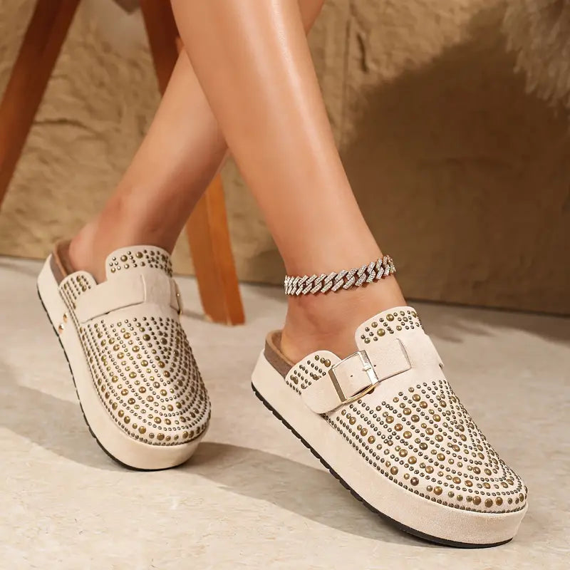 Starlit Buckle Clogs