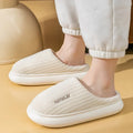 Striped Memory Foam Slippers