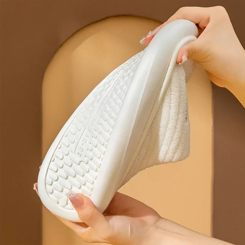 Striped Memory Foam Slippers