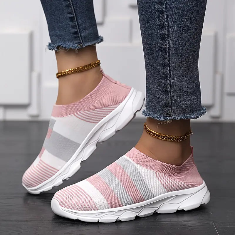 Striped Sock Slip-On Sneaker