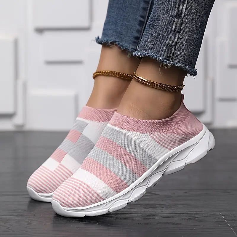 Striped Sock Slip-On Sneaker