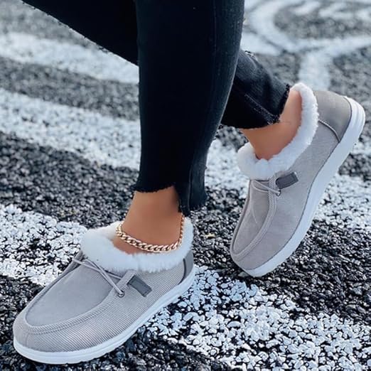 Supportive Faux Fur Loafers