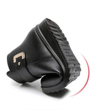 Supportive Leather Buckle Boots