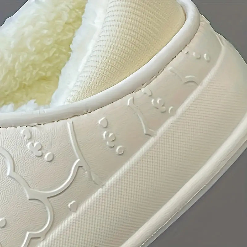 Teddy Bear Cotton and Faux Fur Clogs