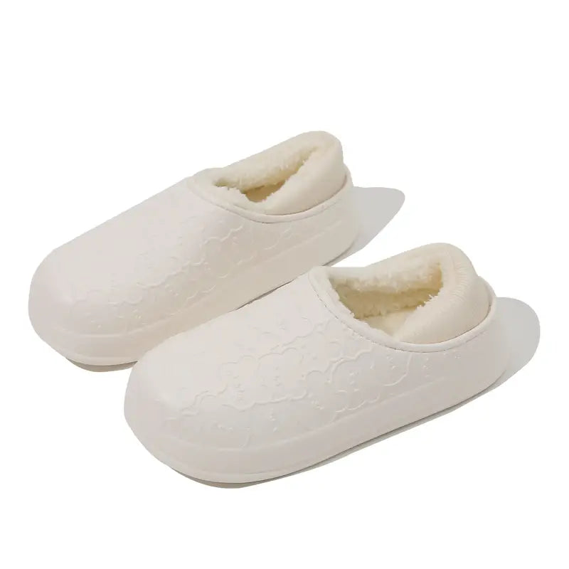 Teddy Bear Cotton and Faux Fur Clogs