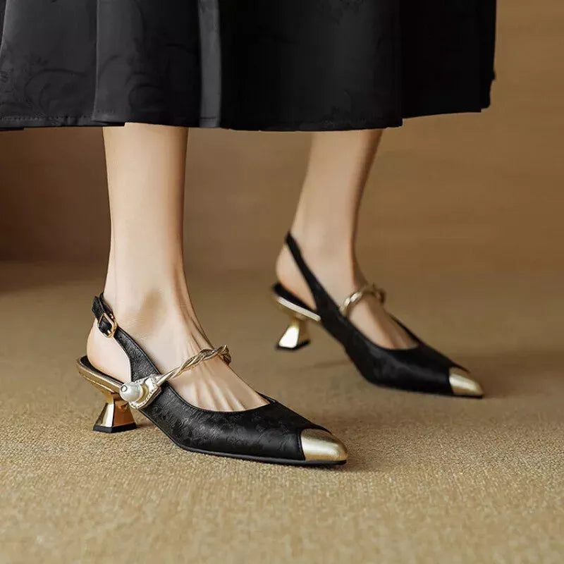 Twilight Crown Slingback Pump