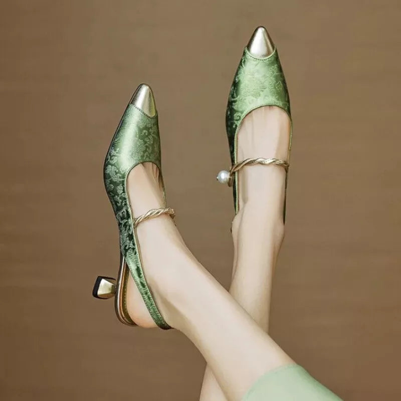 Twilight Crown Slingback Pump