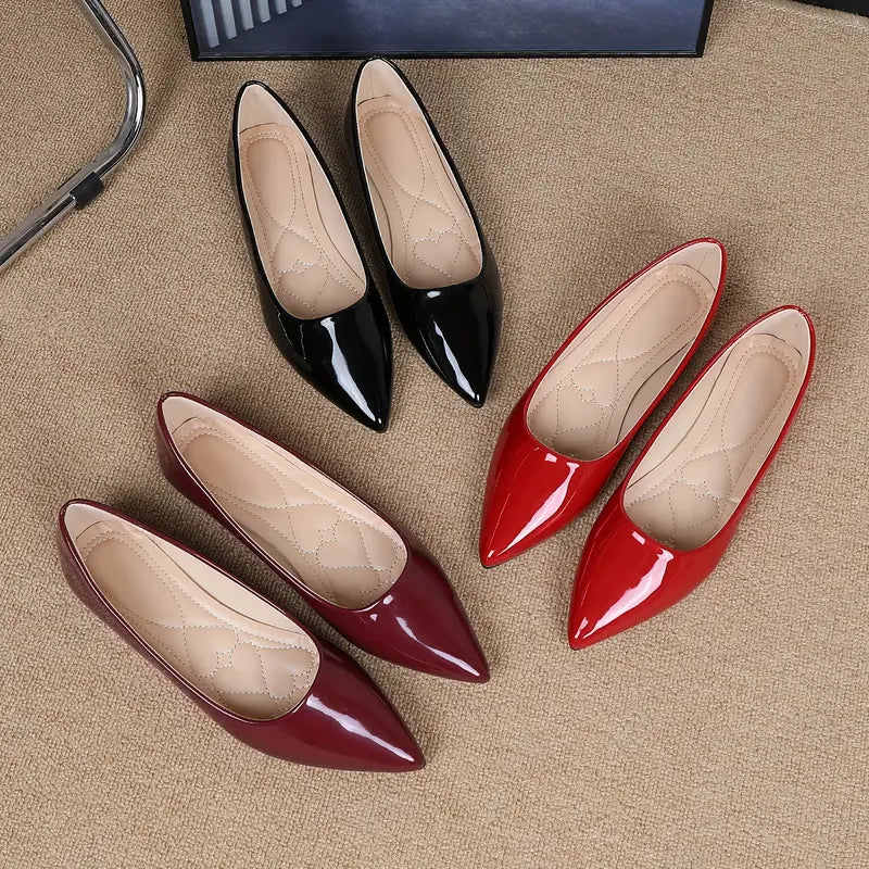 Vienna Patent Ballet Flats