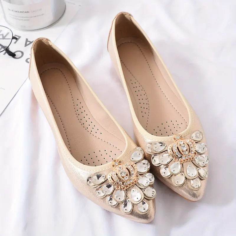 Vivienne Rhinestone Ballet Flats