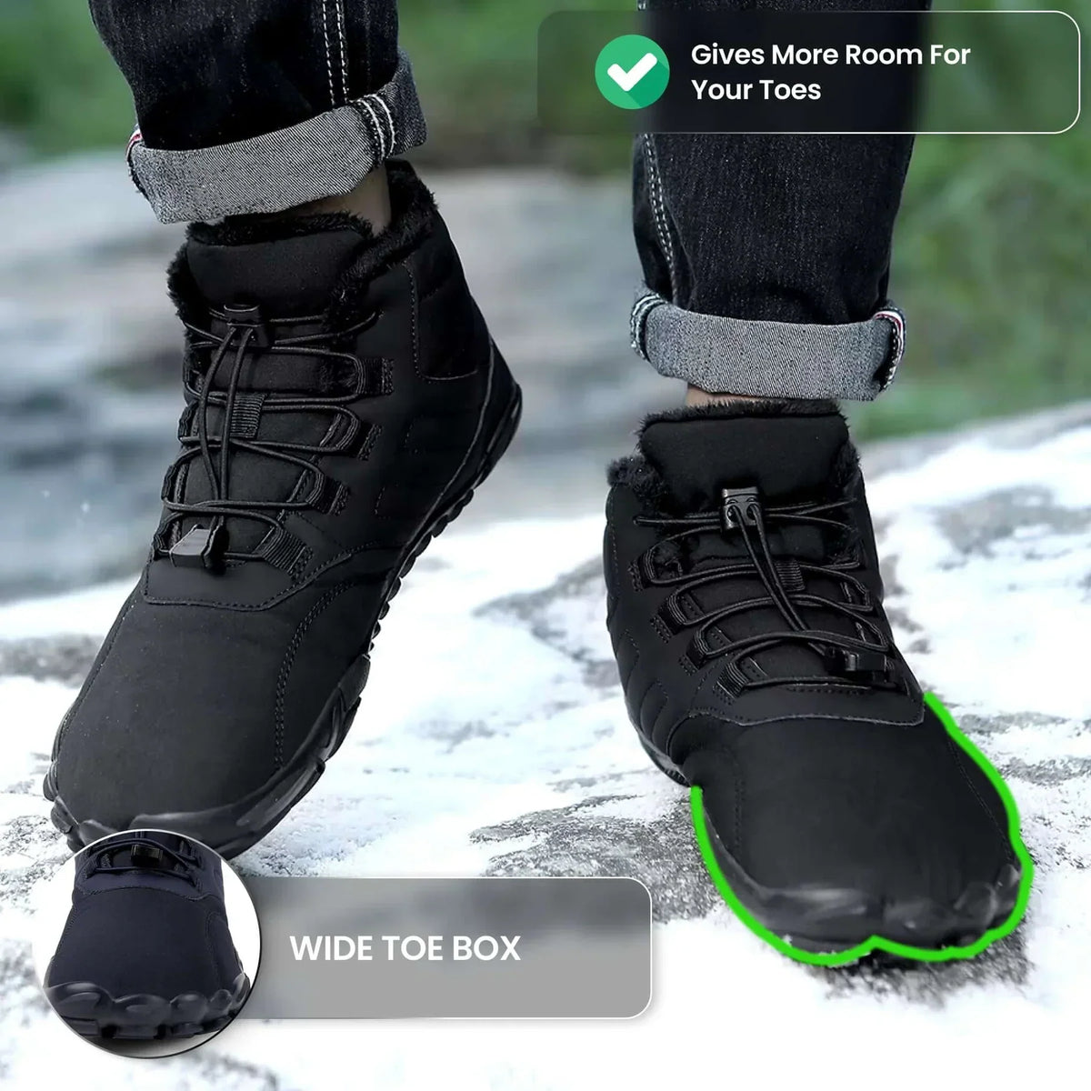 Waterproof Barefoot Winter Hiking Boots
