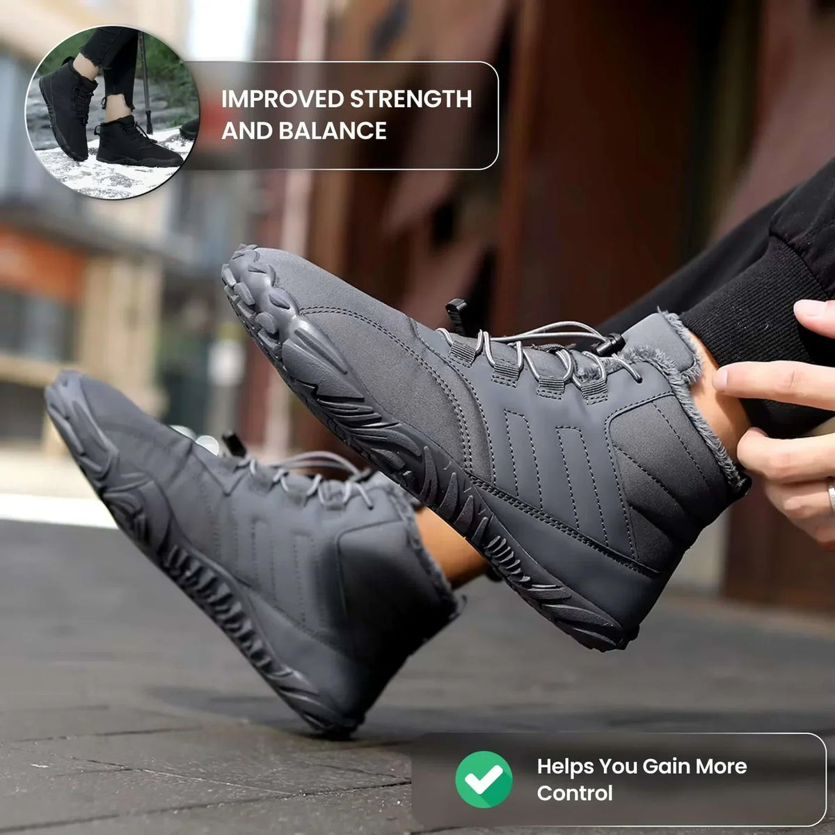 Waterproof Barefoot Winter Hiking Boots