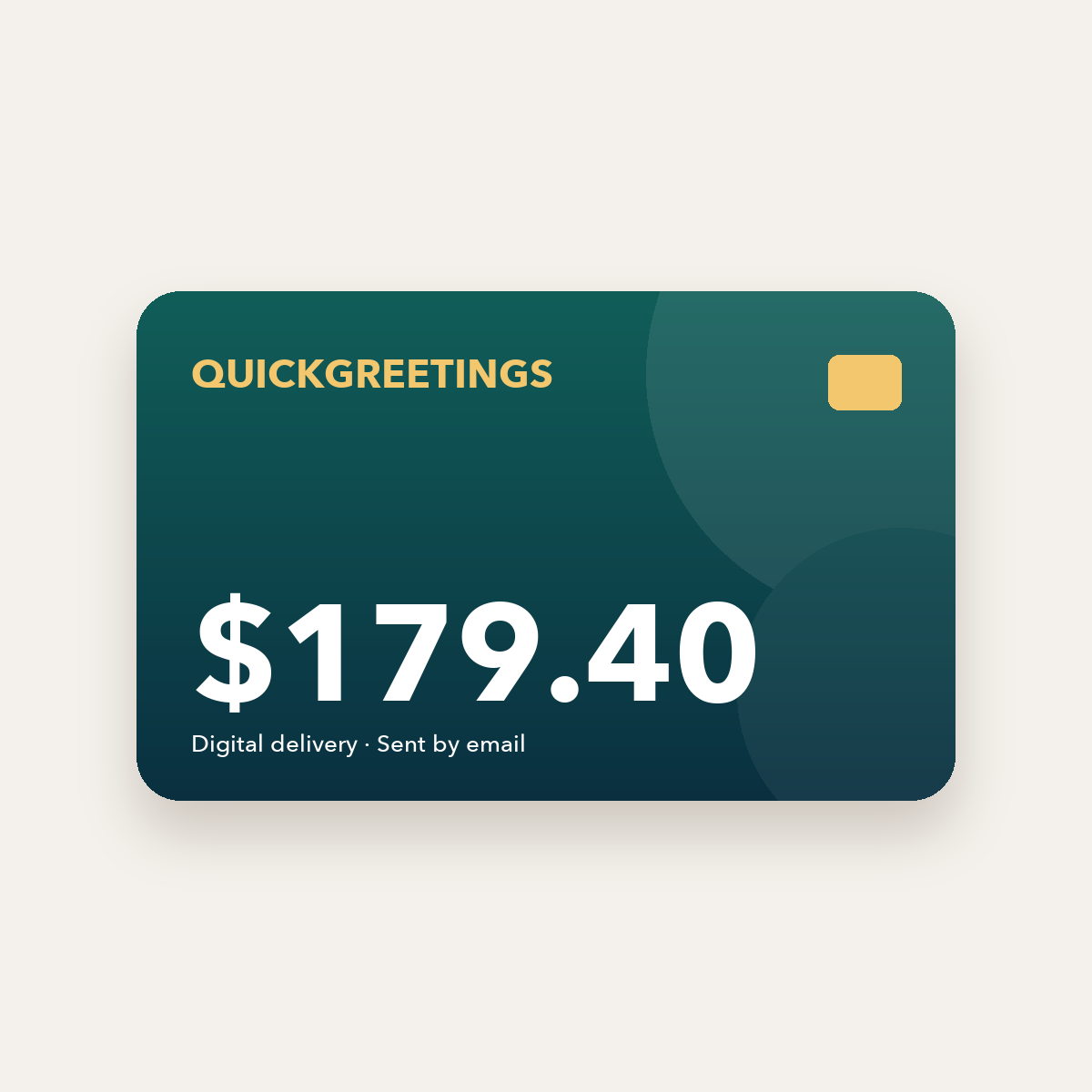 QuickGreetings Digital key – $179.40