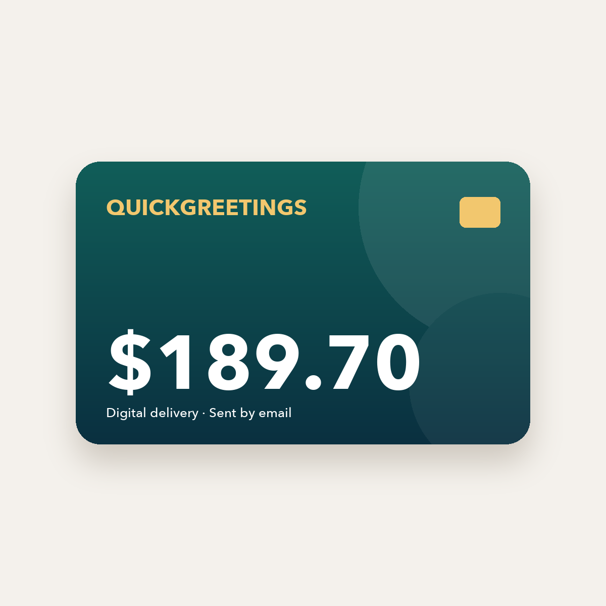 QuickGreetings Digital key  – $189.70