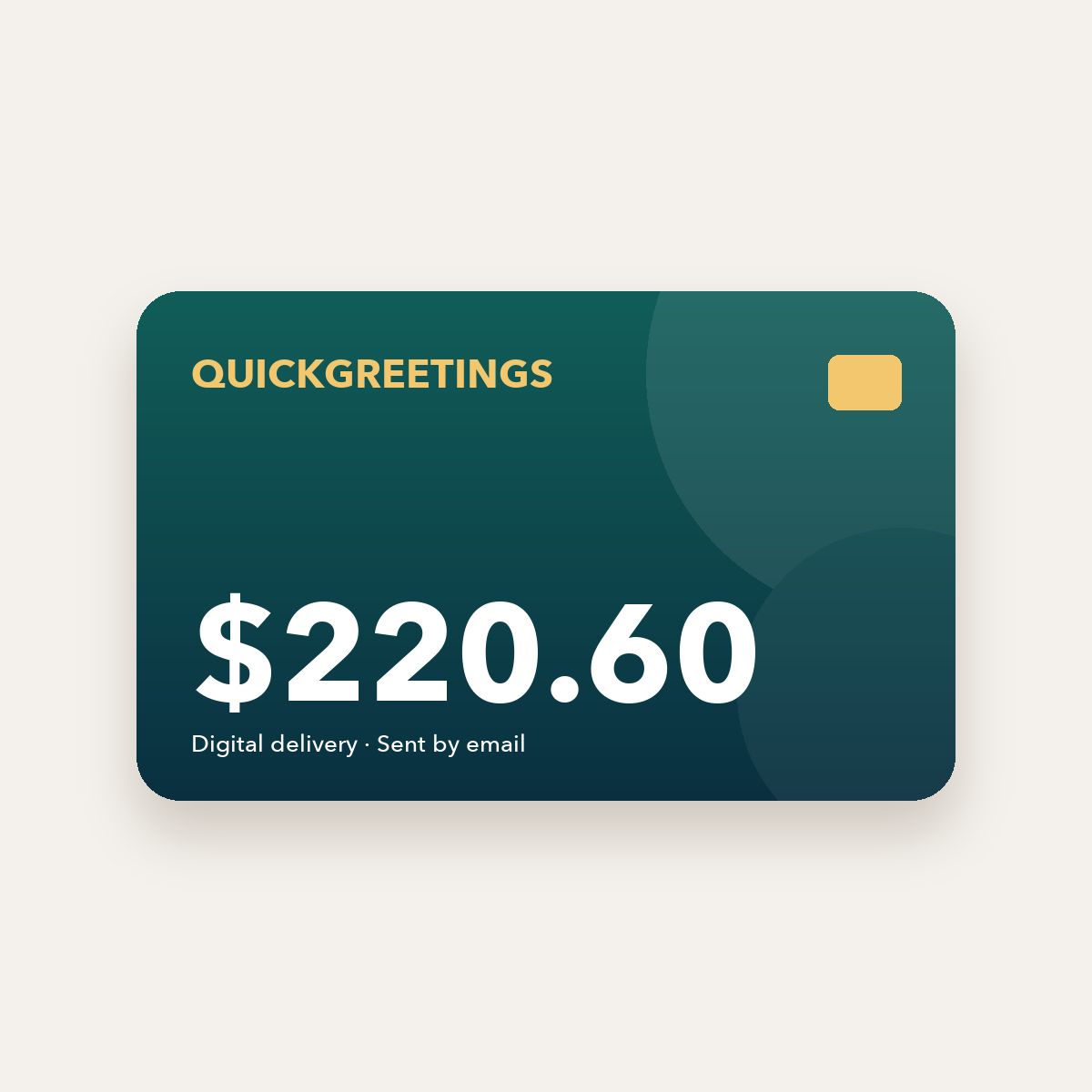 QuickGreetings Digital key – $220.60