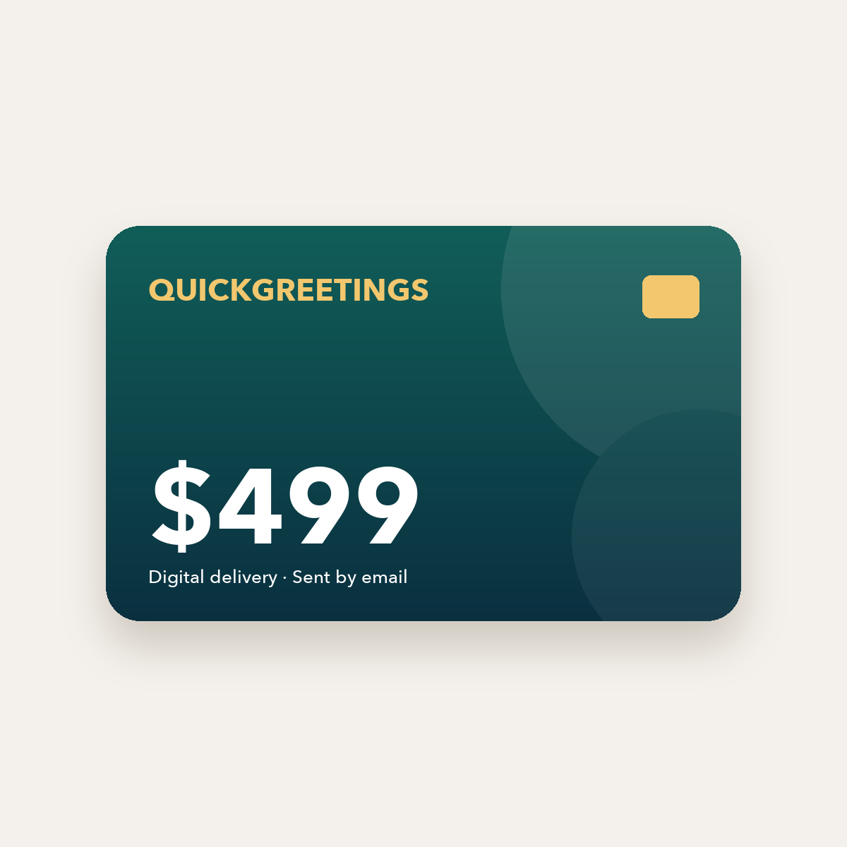 QuickGreetings Digital key – $499.00